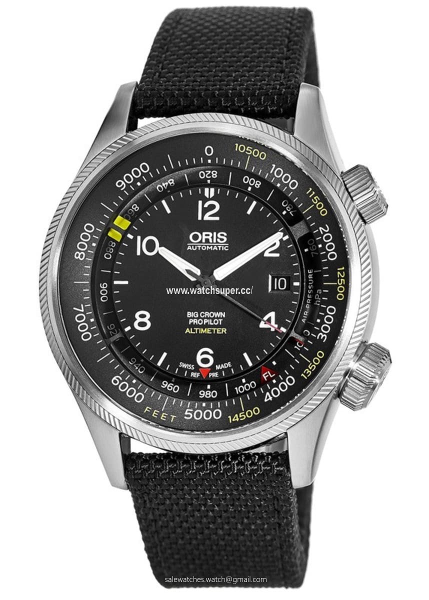 Oris Big Crown ProPilot Altimeter with Feet Scale 01 733 7705 4134-Set 5 23 15FC Stainless Steel 1