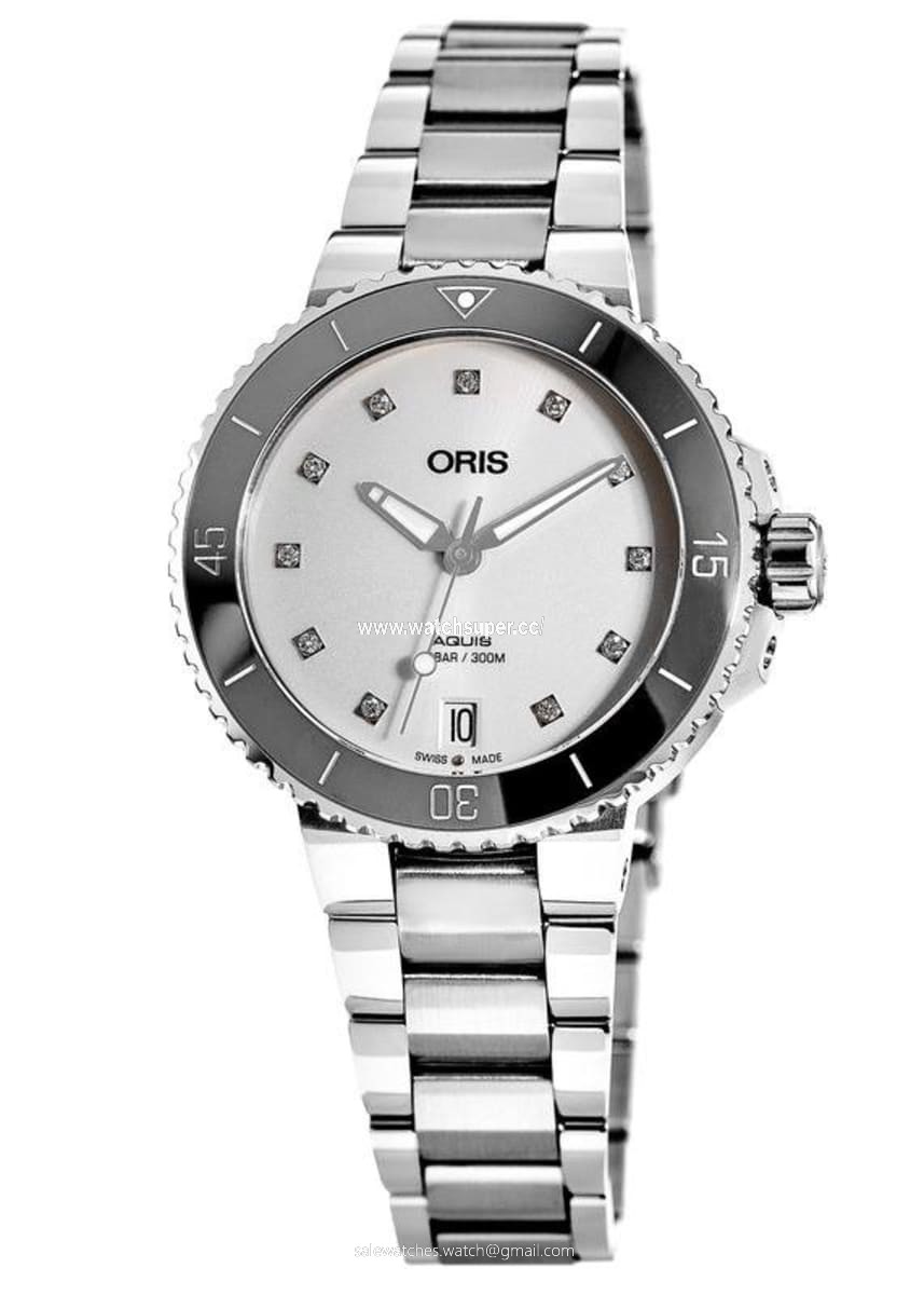 Oris Aquis Date Diamonds 01 733 7731 4191-07 8 18 05P Stainless Steel 1