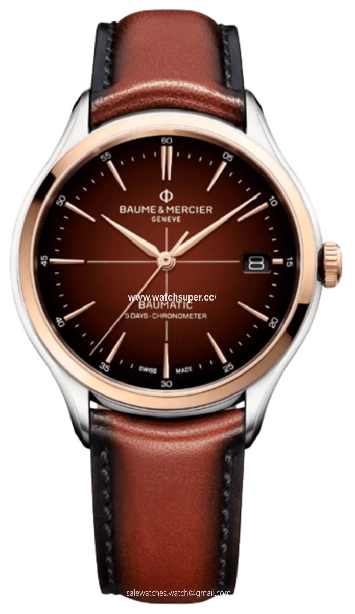 Baume & Mercier Clifton Automatic 10713 Rose Gold & Stainless Steel 1