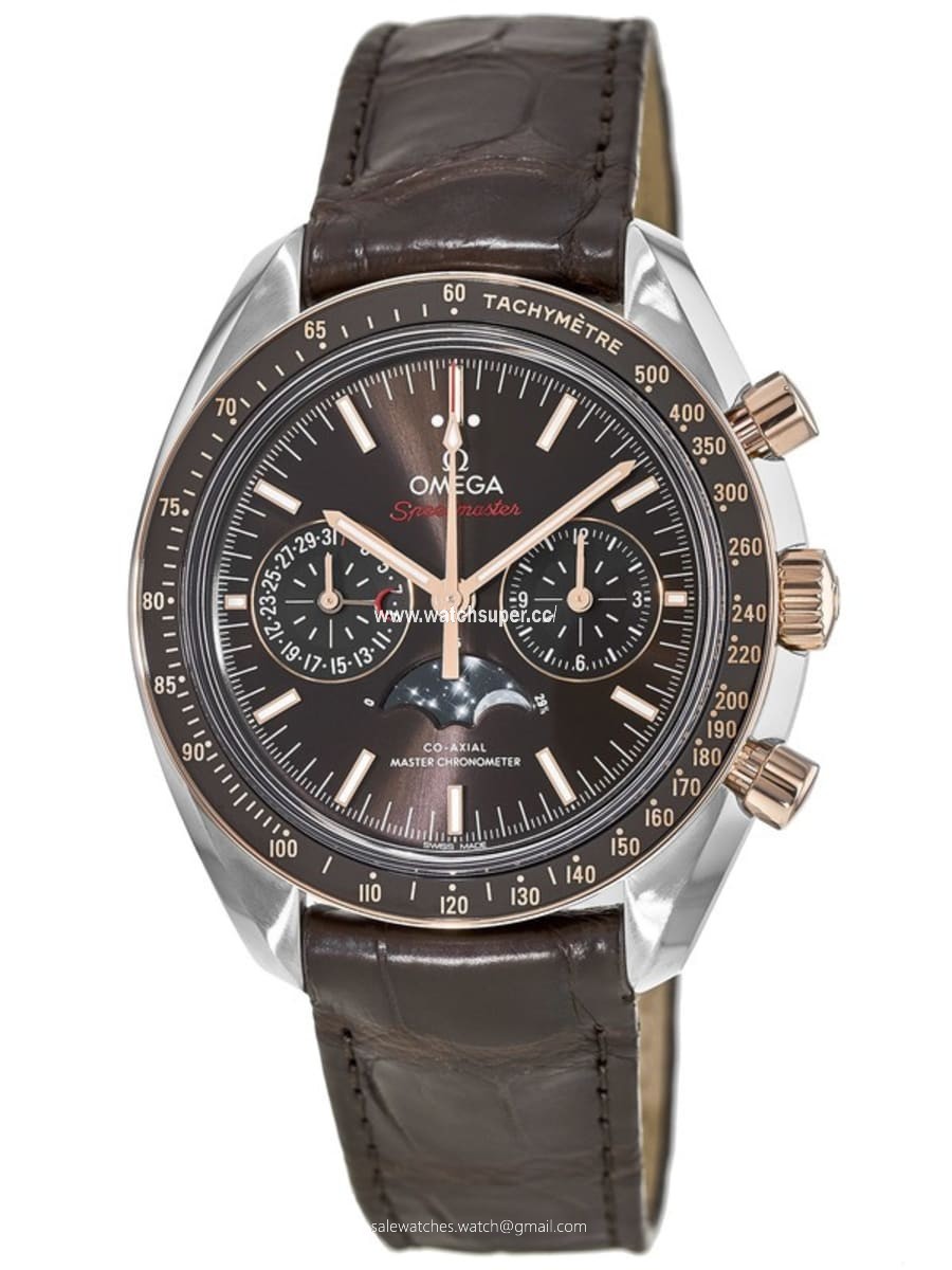 Omega Speedmaster Moonphase Co-Axial Master Chronometer Chronograph 304.23.44.52.13.001 Rose Gold & Stainless Steel 1
