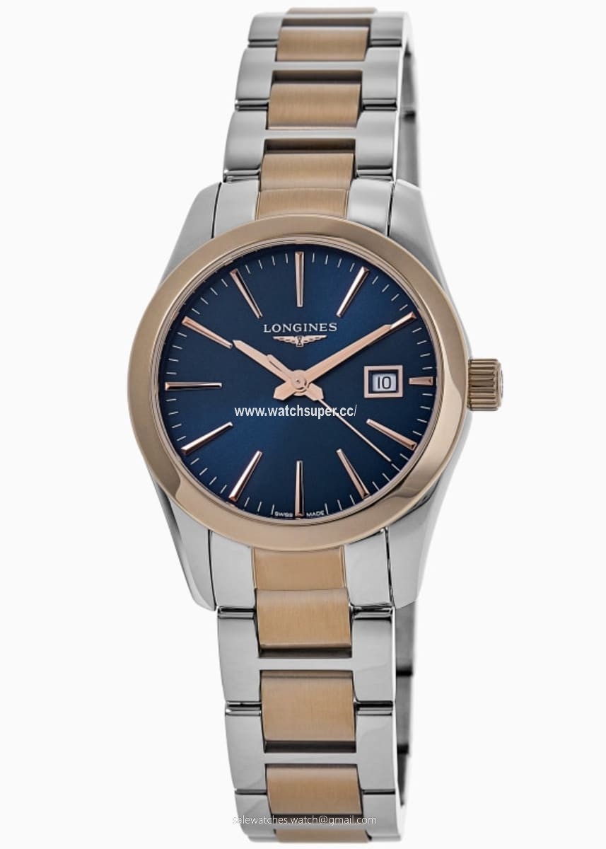 Longines Conquest Classic  L2.286.3.92.7 Rose Gold & Stainless Steel 1