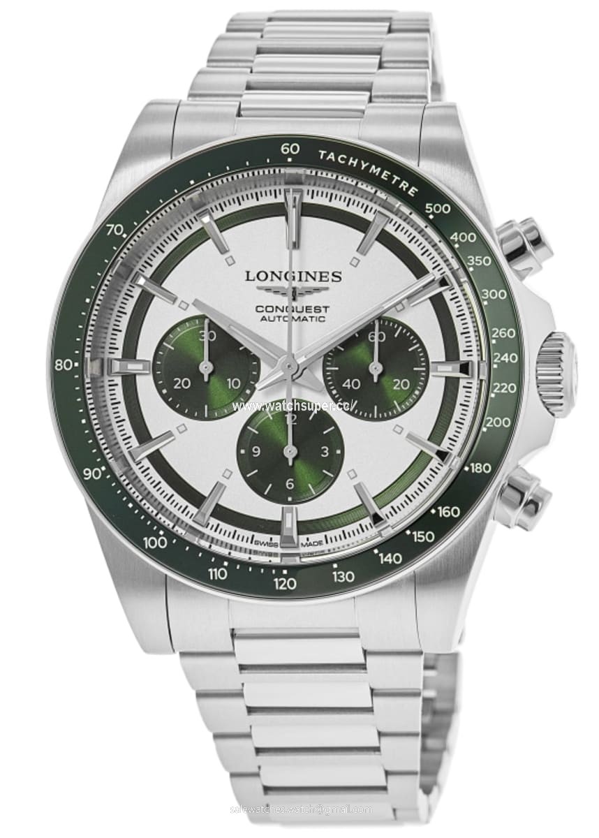Longines Conquest Automatic Chronograph L3.835.4.02.6 Ceramic & Stainless Steel 1