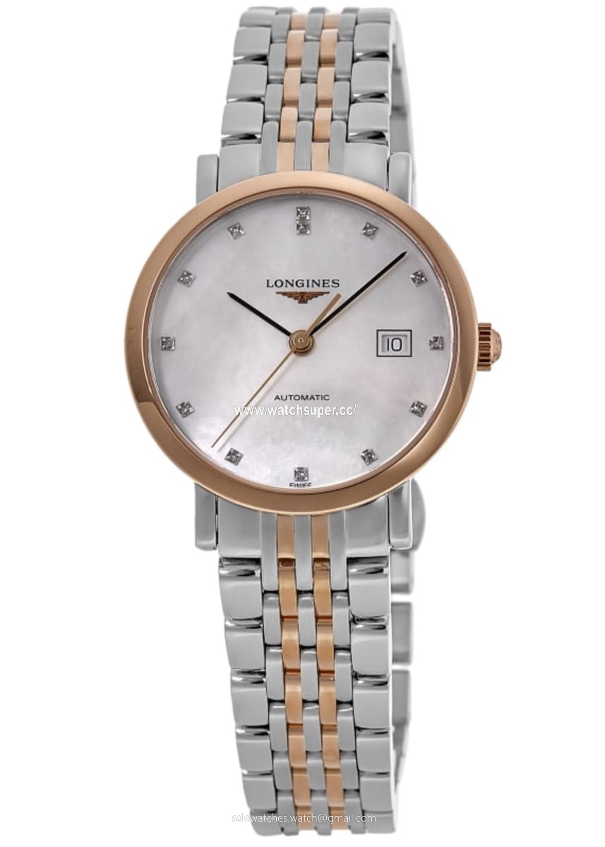 Longines Elegant Collection  L4.310.5.87.7 Rose Gold & Stainless Steel 1
