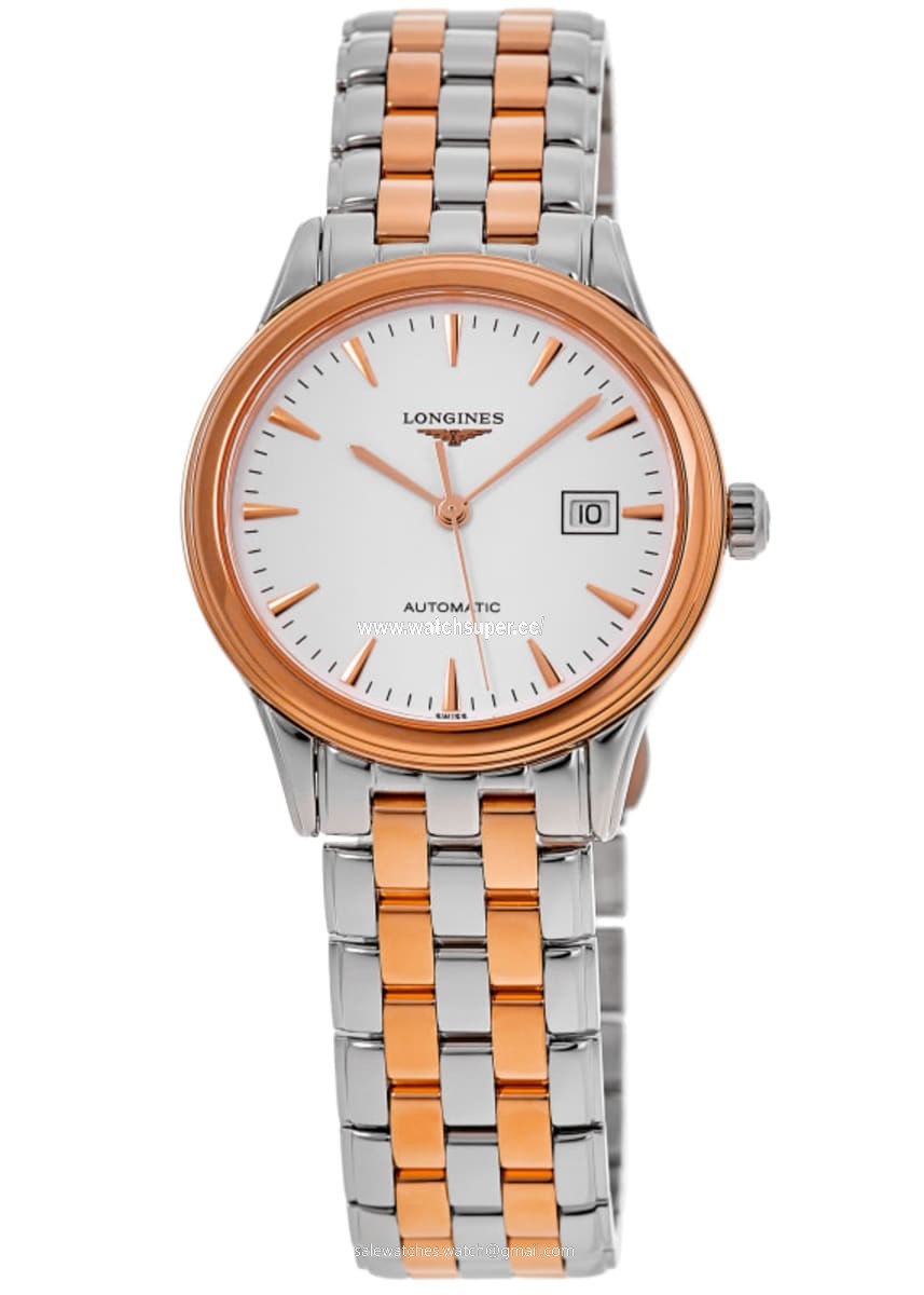 Longines Flagship Automatic L4.984.3.92.7 Rose Gold & Stainless Steel 1