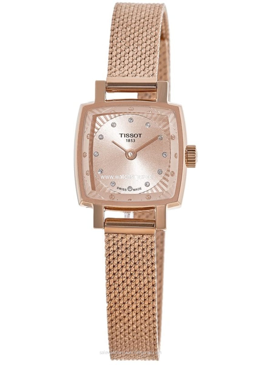 Tissot T-Lady Lovely Square T058.109.33.456.00 Rose Gold Plated 1