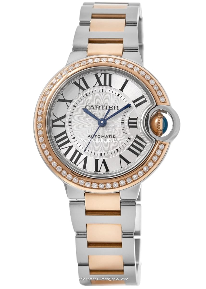 Cartier Ballon Bleu 33mm W2BB0032-CD Rose Gold & Stainless Steel 1