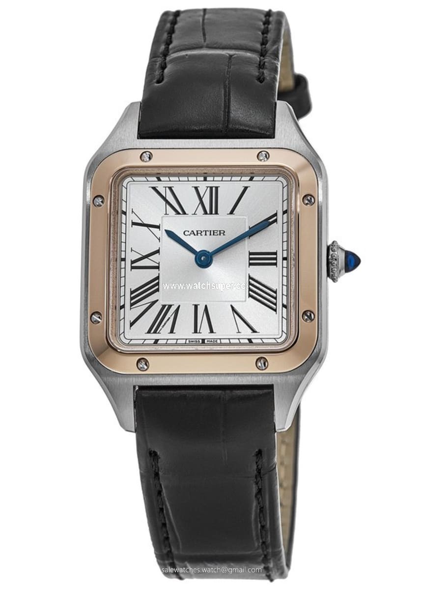 Cartier Santos Dumont W2SA0012 Rose Gold & Stainless Steel 1