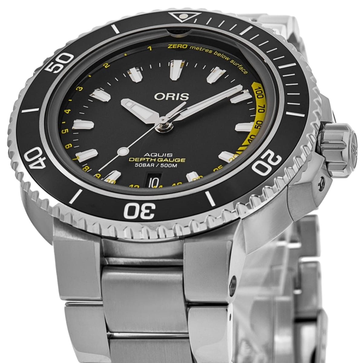 Oris Aquis Depth Gauge 01 733 7755 4154-Set MB Stainless Steel 2