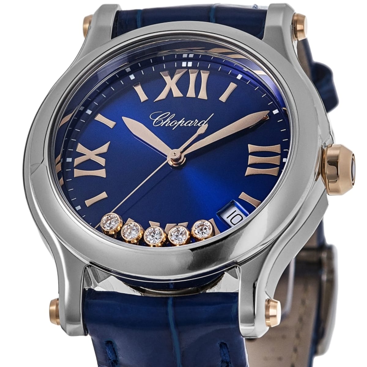 Chopard Happy Sport Round 36mm 278582-6012 Rose Gold & Stainless Steel 2