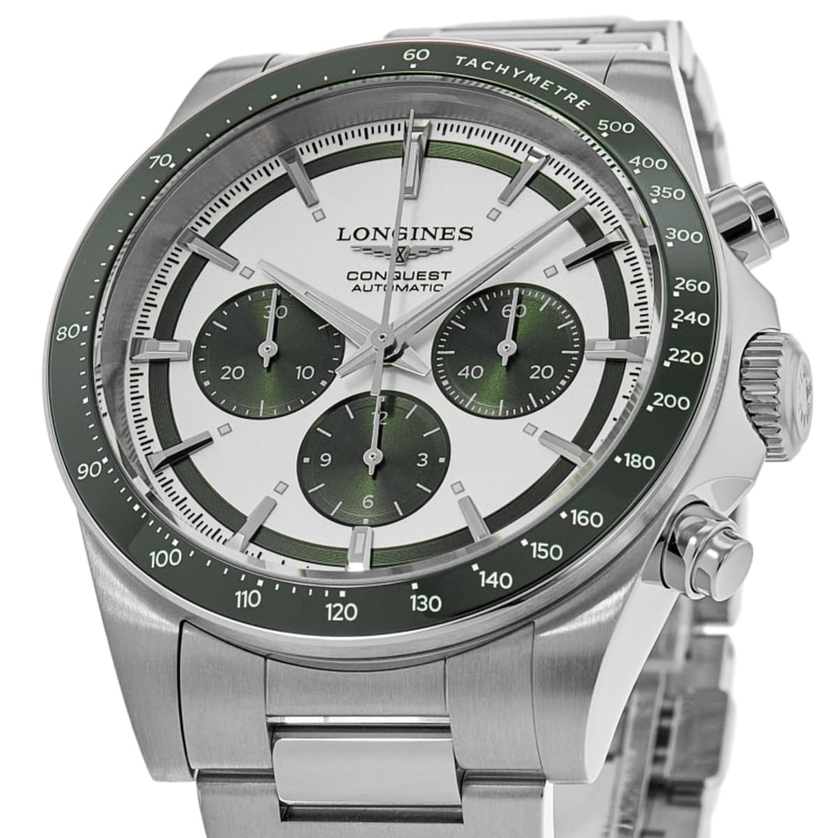Longines Conquest Automatic Chronograph L3.835.4.02.6 Ceramic & Stainless Steel 2