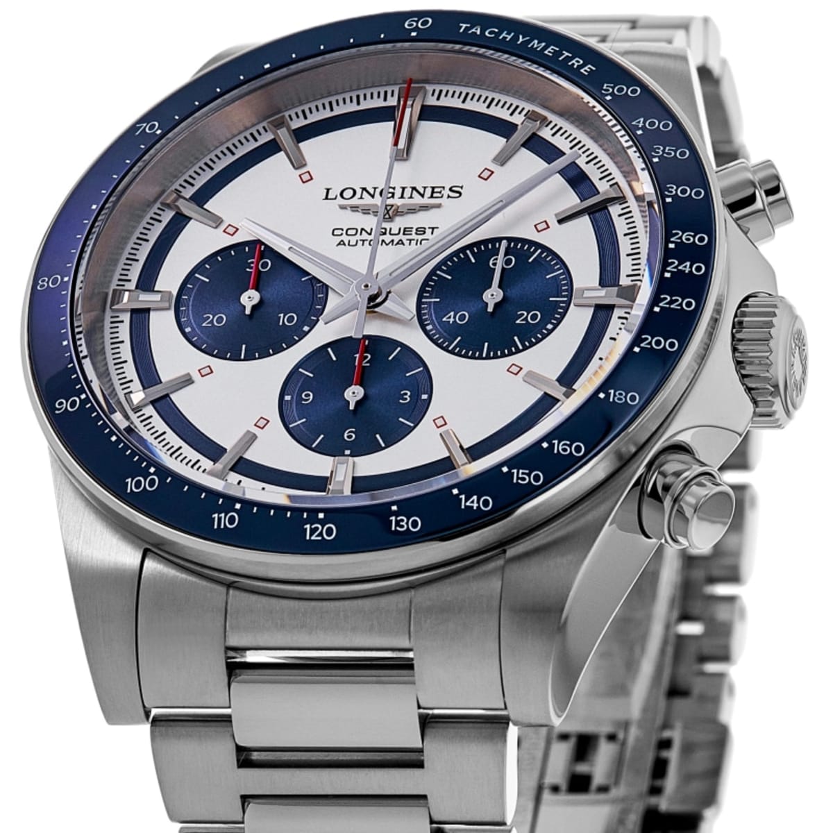 Longines Conquest Automatic Chronograph L3.835.4.98.6 Ceramic & Stainless Steel 2