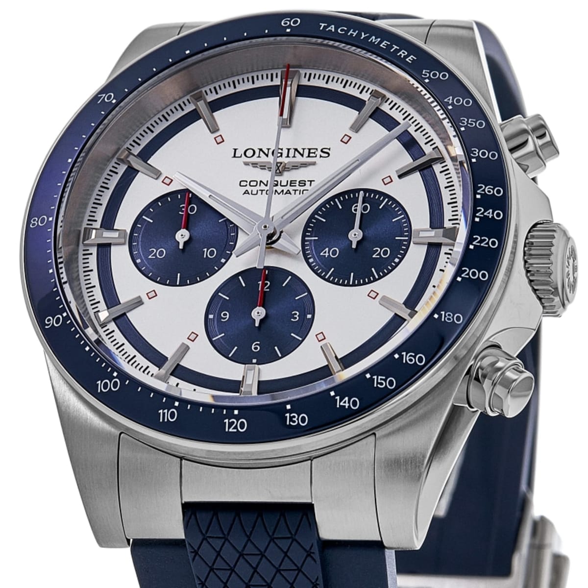 Longines Conquest Automatic Chronograph L3.835.4.98.9 Ceramic & Stainless Steel 2