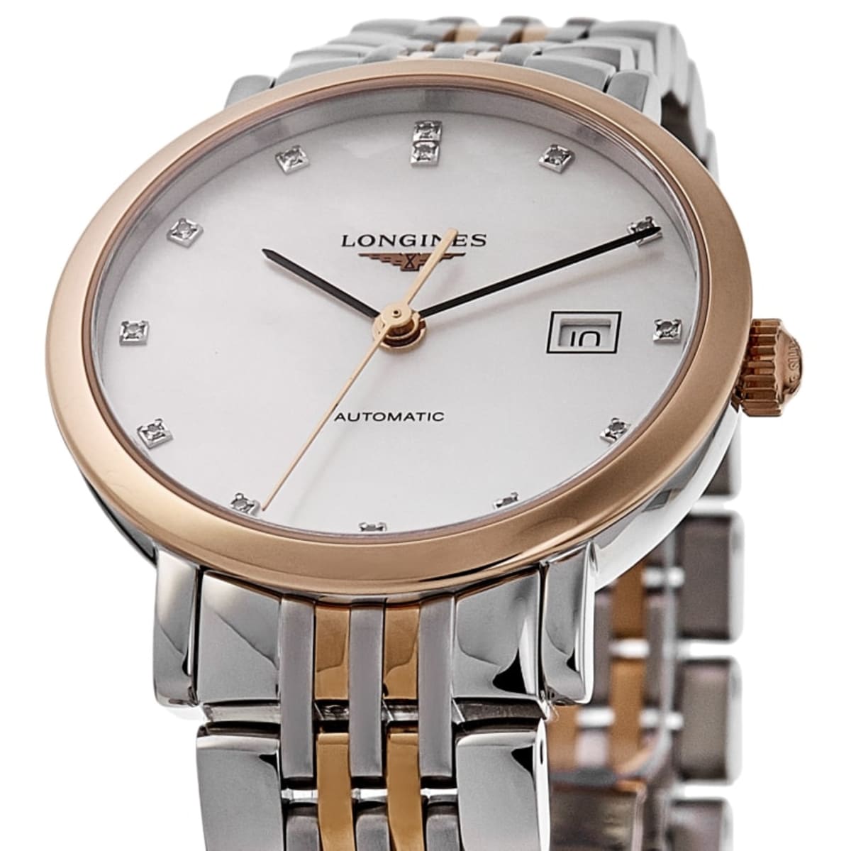 Longines Elegant Collection  L4.310.5.87.7 Rose Gold & Stainless Steel 2