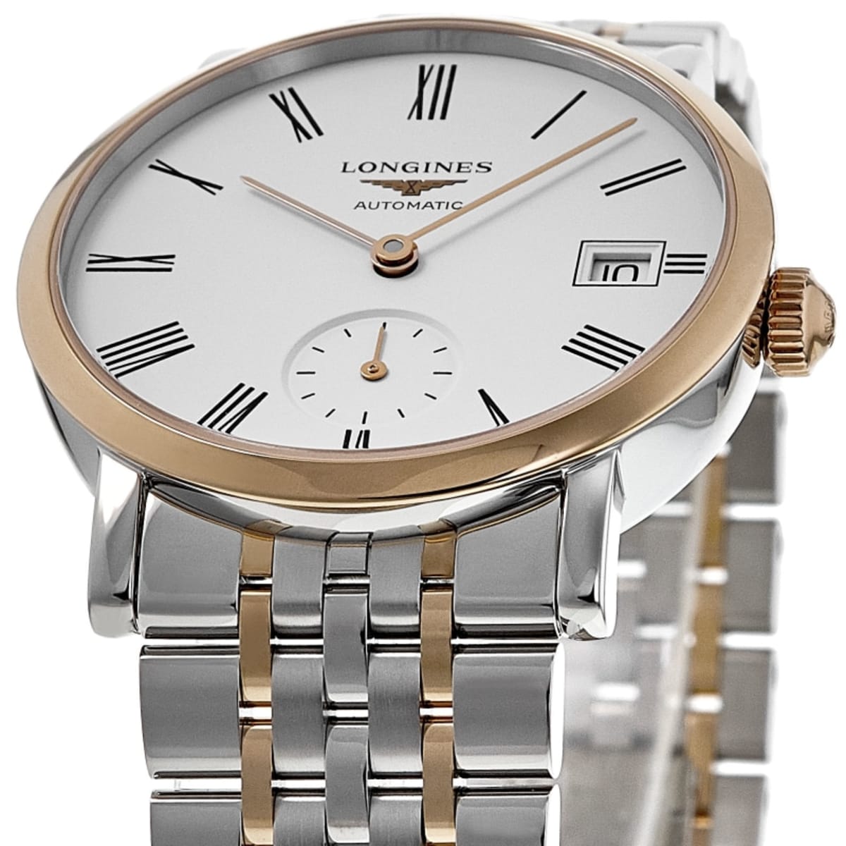 Longines Elegant Collection Automatic L4.312.5.11.7 Rose Gold & Stainless Steel 2