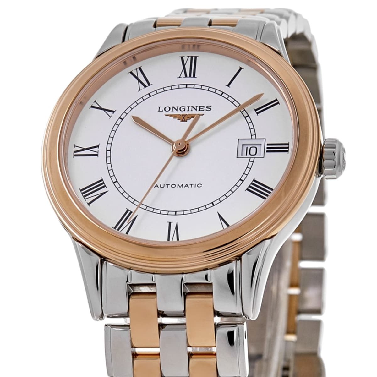 Longines Flagship Automatic L4.374.3.91.7 Rose Gold & Stainless Steel 2