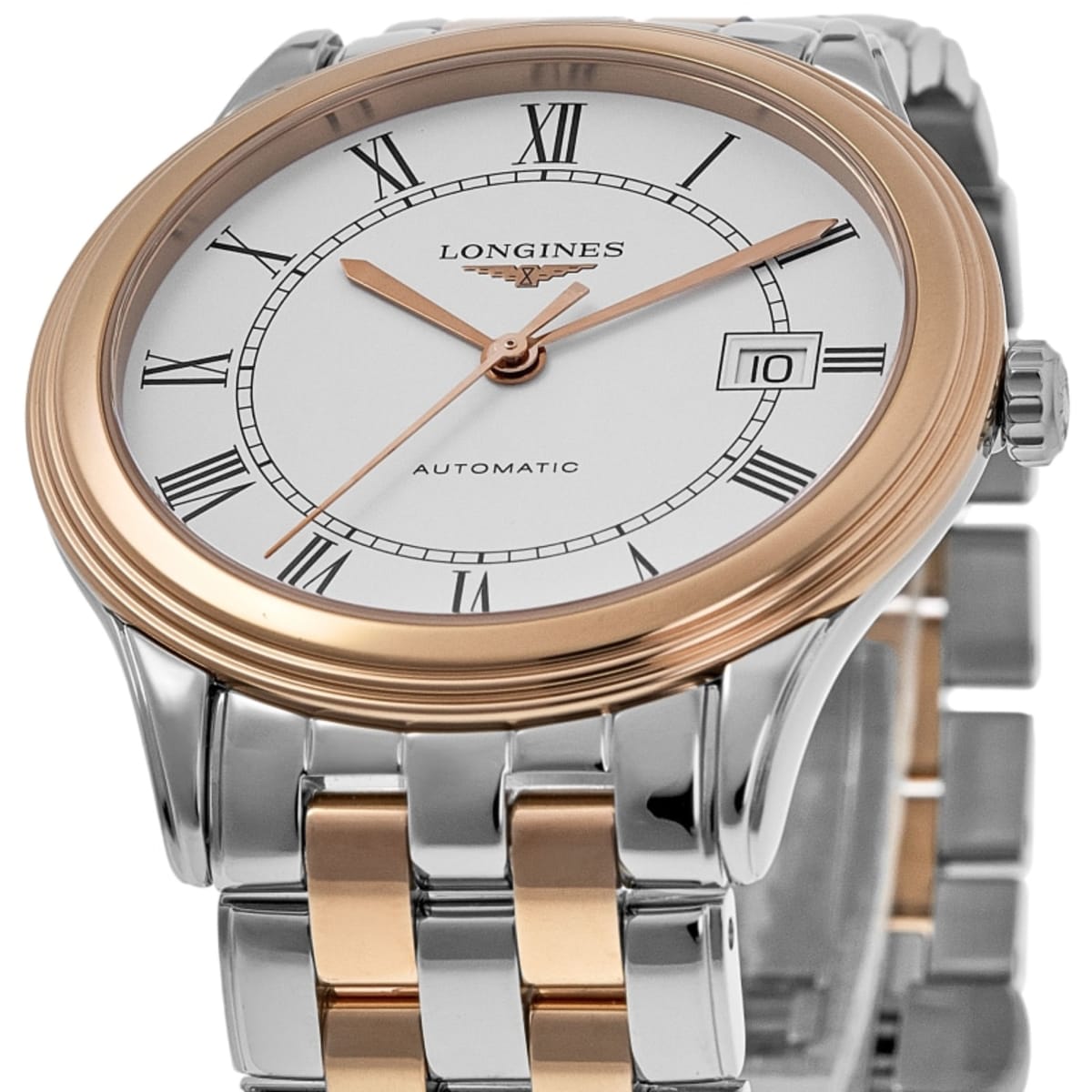 Longines Flagship Automatic L4.974.3.91.7 Rose Gold & Stainless Steel 2
