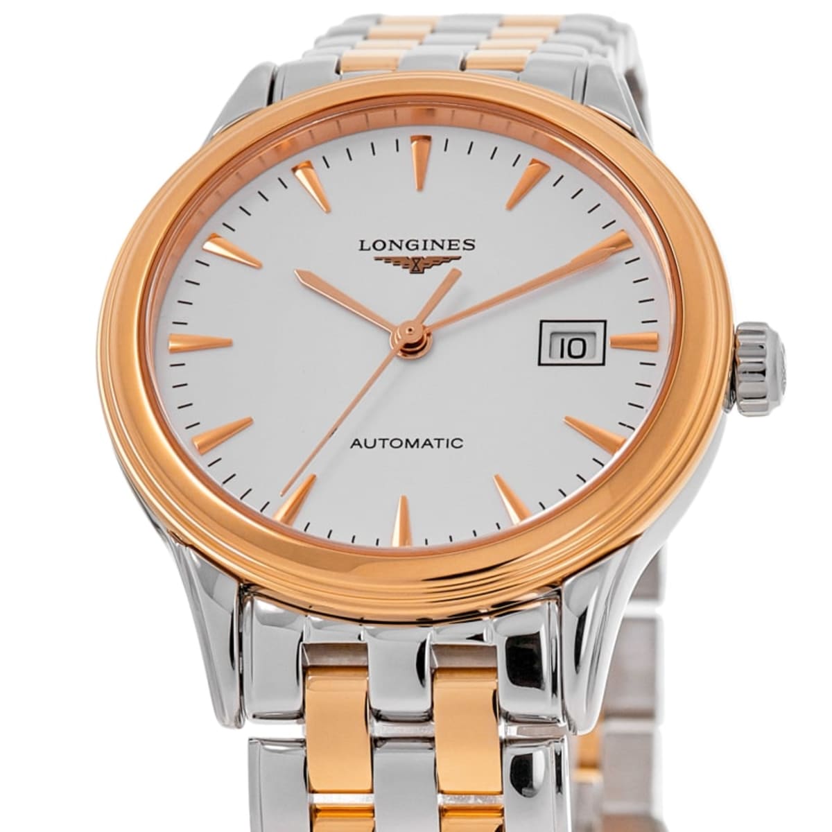 Longines Flagship Automatic L4.984.3.92.7 Rose Gold & Stainless Steel 2