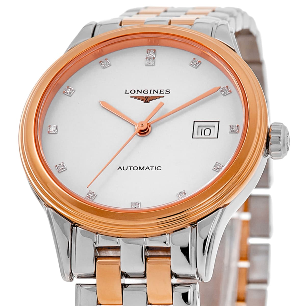 Longines Flagship Automatic L4.984.3.99.7 Rose Gold & Stainless Steel 2