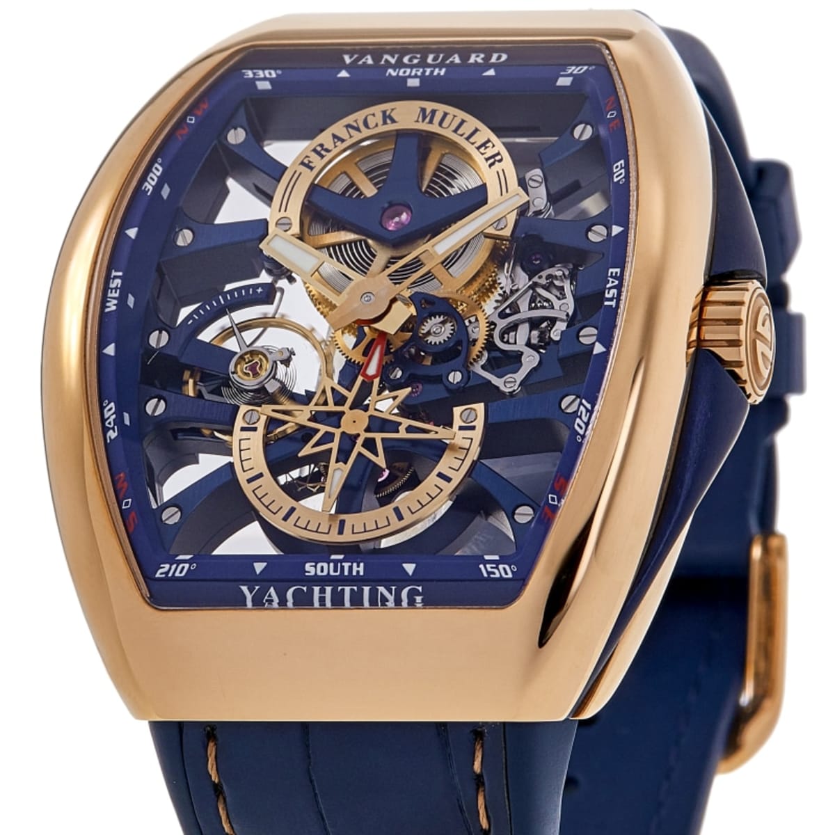 Franck Muller Vanguard Yachting V 45 S6 SQT YACTHING ANC 5N BL Rose Gold 2