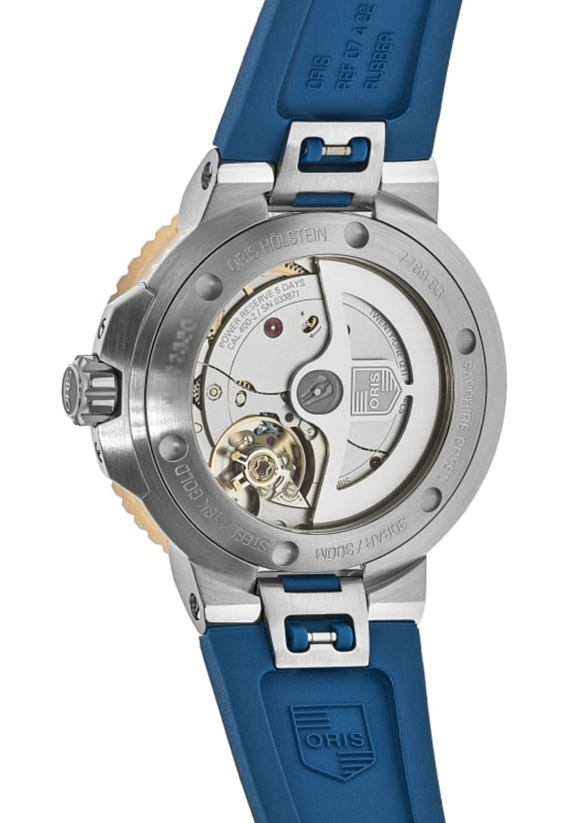 Oris Aquis Date 01 400 7769 6355-07 4 22 75FC Yellow Gold & Stainless Steel 3