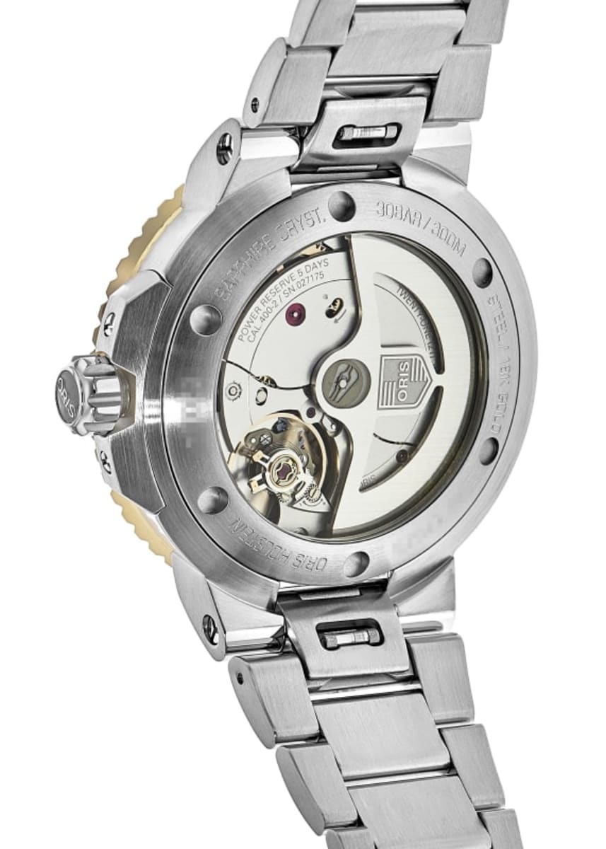 Oris Aquis Date 01 400 7769 6355-07 8 22 09PEB Yellow Gold & Stainless Steel 3