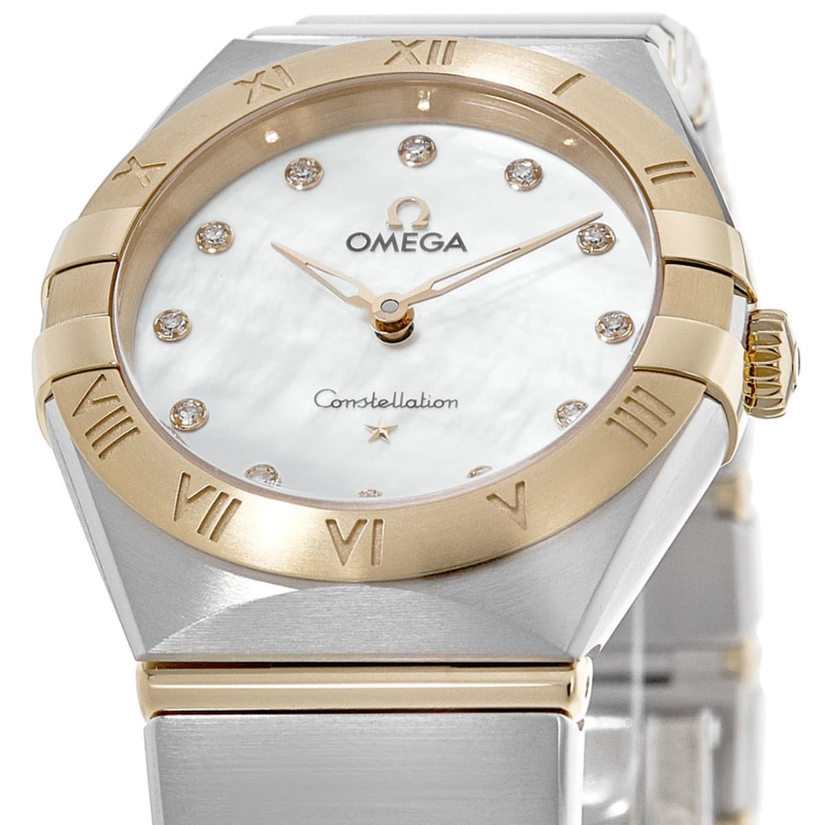 Omega Constellation Manhattan Quartz 28mm 131.20.28.60.55.002 Yellow Gold & Stainless Steel 3