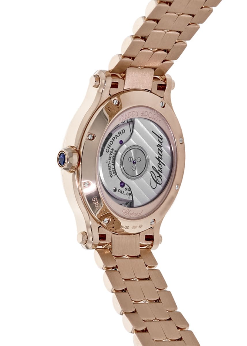 Chopard Happy Sport Oval 7 Floating Diamonds 275362-5005 Rose Gold 3