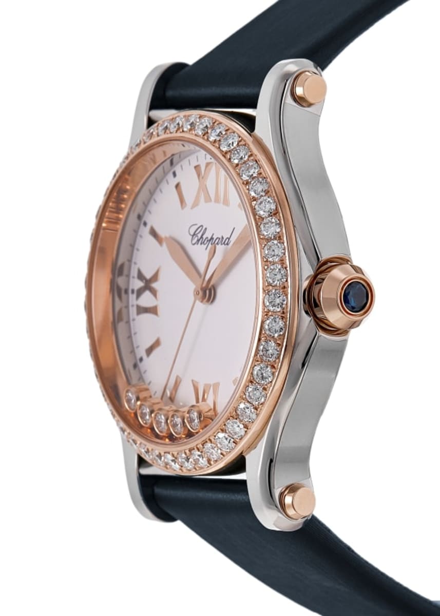 Chopard Happy Sport Medium 36mm 278582-6001S-CD Blue Rose Gold & Stainless Steel 3