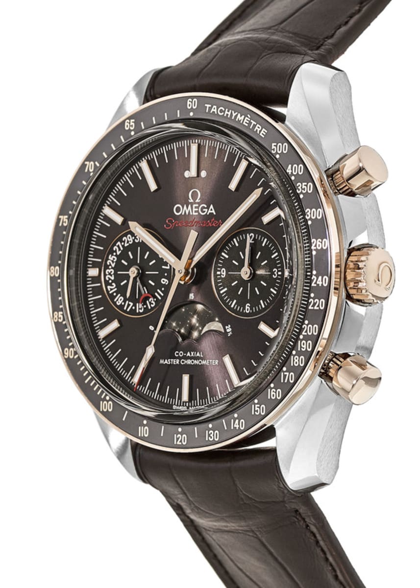 Omega Speedmaster Moonphase Co-Axial Master Chronometer Chronograph 304.23.44.52.13.001 Rose Gold & Stainless Steel 3