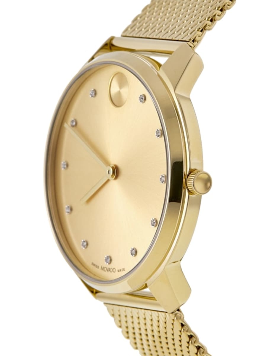 Movado Bold Thin Evolution 3600903 Yellow Gold Plated 3