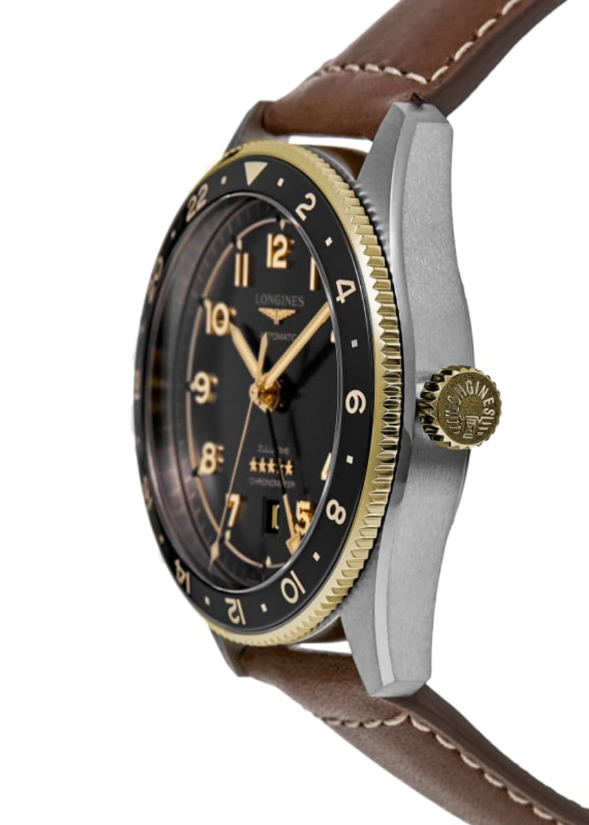 Longines Spirit Zulu Time L3.802.5.53.2 Yellow Gold & Stainless Steel 3