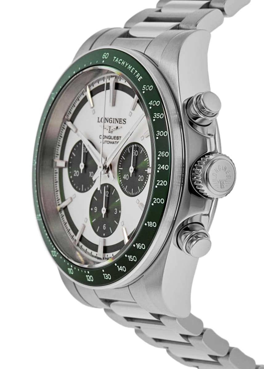 Longines Conquest Automatic Chronograph L3.835.4.02.6 Ceramic & Stainless Steel 3