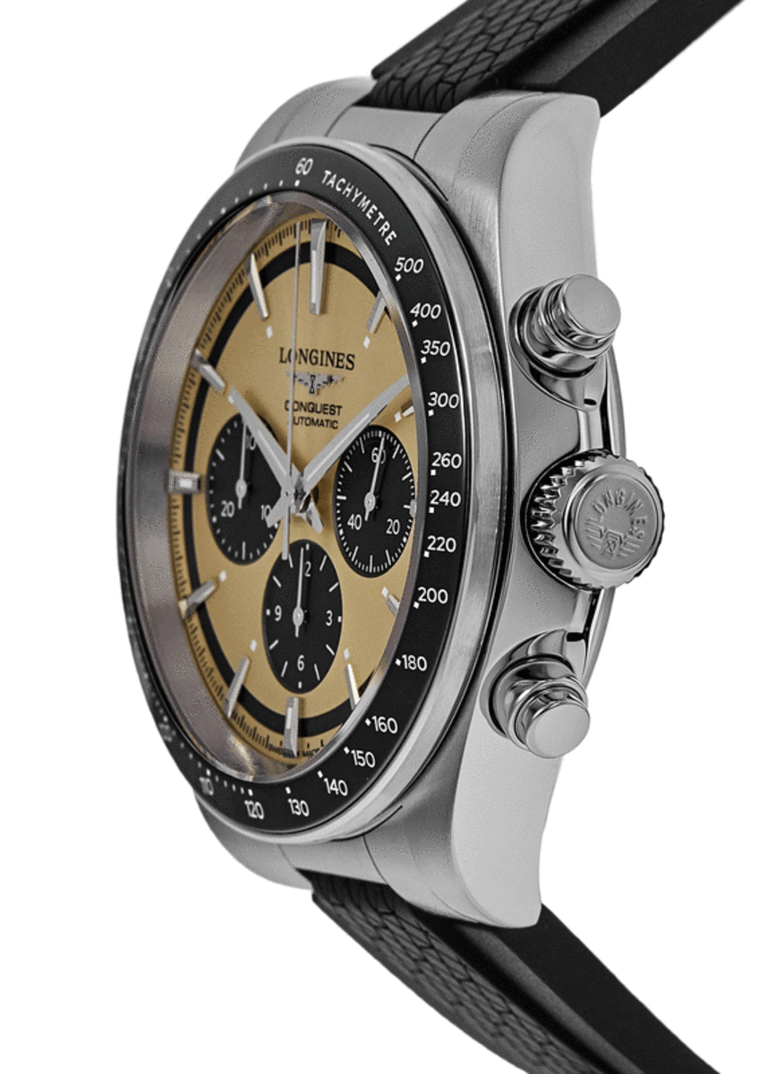 Longines Conquest Automatic Chronograph L3.835.4.32.9 Ceramic & Stainless Steel 3