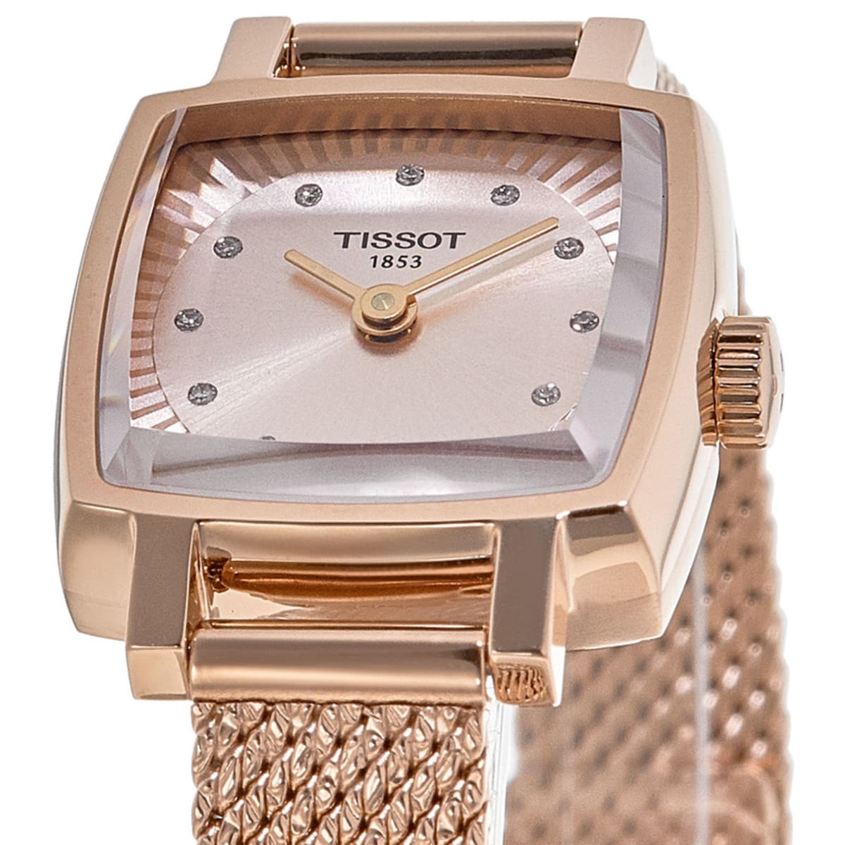 Tissot T-Lady Lovely Square T058.109.33.456.00 Rose Gold Plated 3