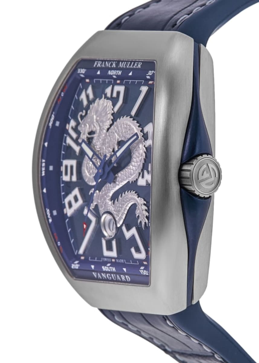 Franck Muller Vanguard Limited Edition V 45 SC DT AC NR DRAGON KING BL Stainless Steel 3