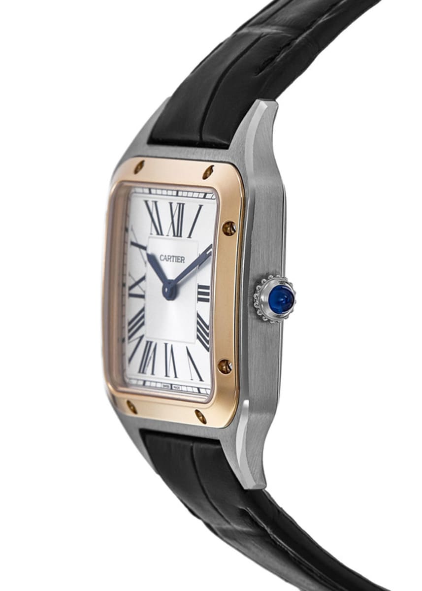 Cartier Santos Dumont W2SA0012 Rose Gold & Stainless Steel 3
