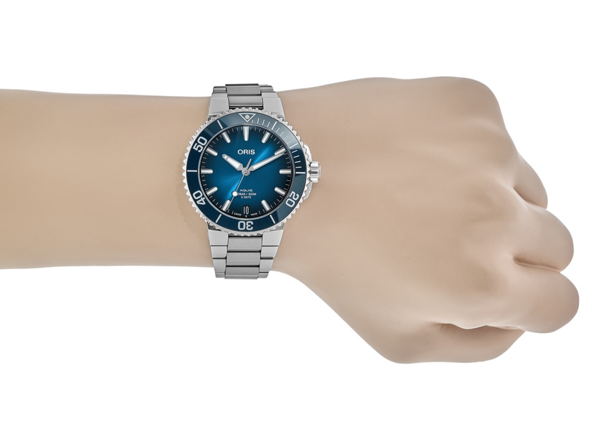 Oris Aquis Date 01 400 7769 4135-07 8 22 09PEB Stainless Steel 4