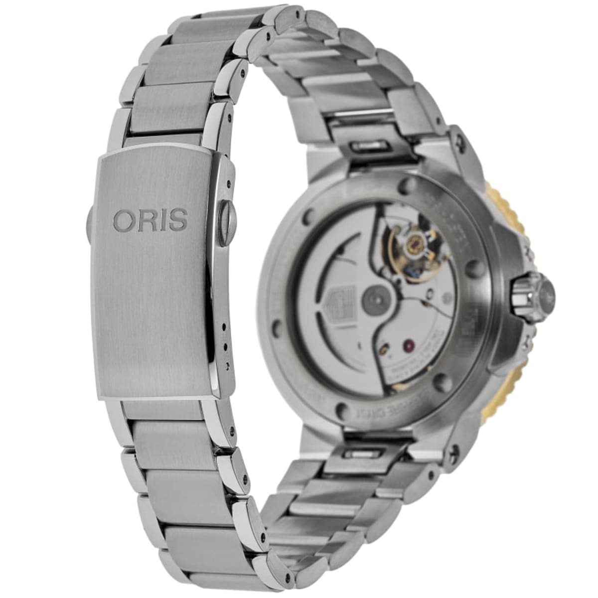 Oris Aquis Date 01 400 7769 6357-07 8 22 09PEB Yellow Gold & Stainless Steel 4