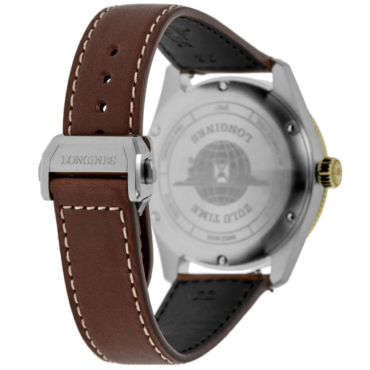 Longines Spirit Zulu Time L3.802.5.53.2 Yellow Gold & Stainless Steel 4