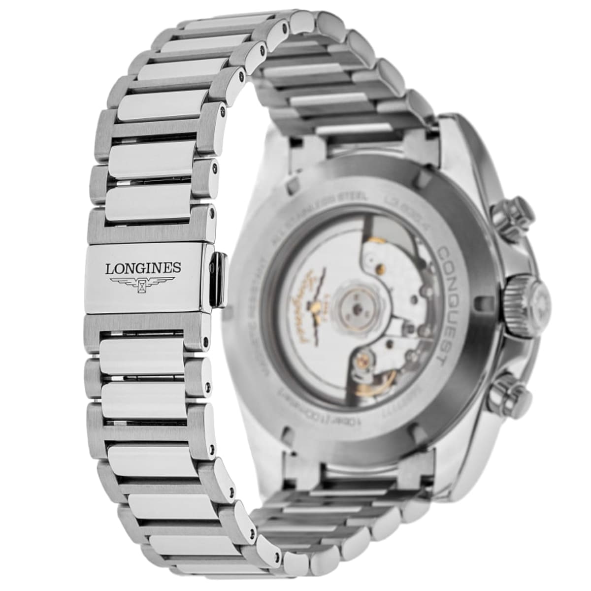 Longines Conquest Automatic Chronograph L3.835.4.98.6 Ceramic & Stainless Steel 4