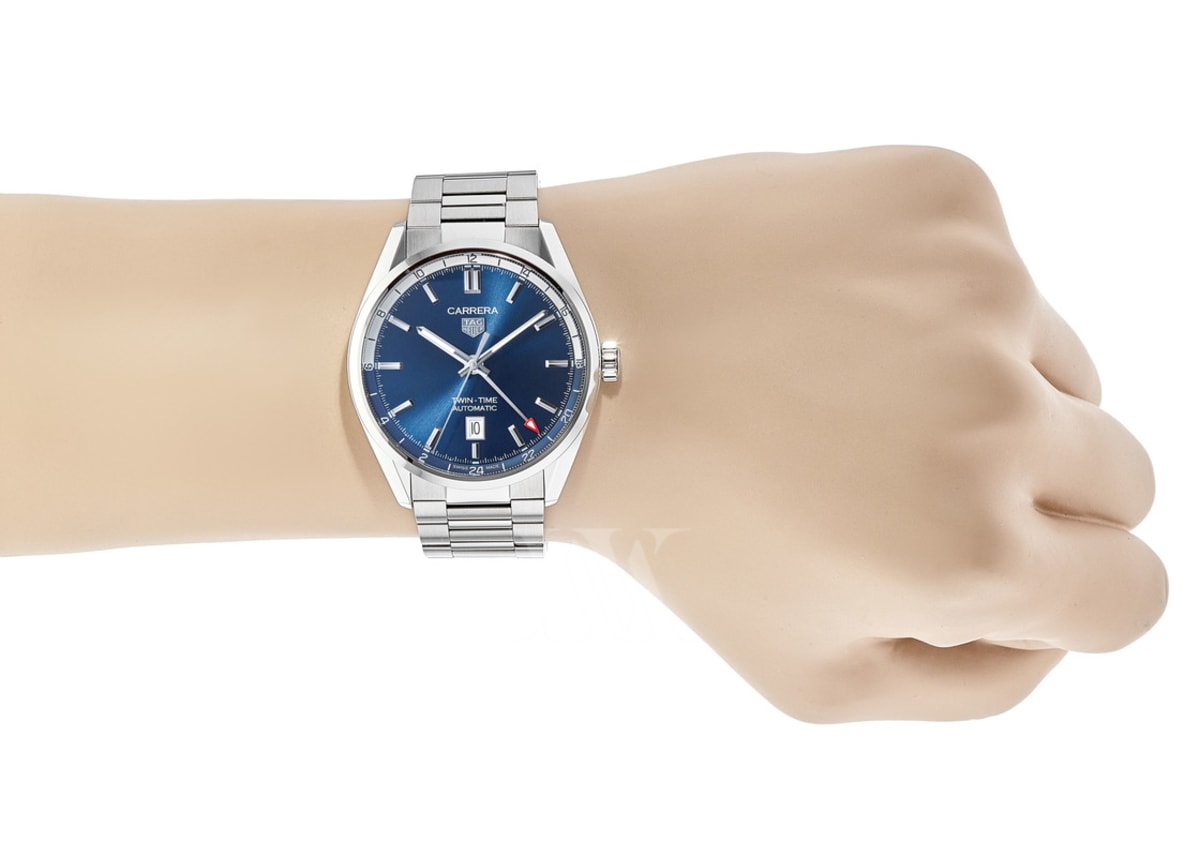 Tag Heuer Carrera Calibre 7 Twin Time WBN201A.BA0640 Stainless Steel 4