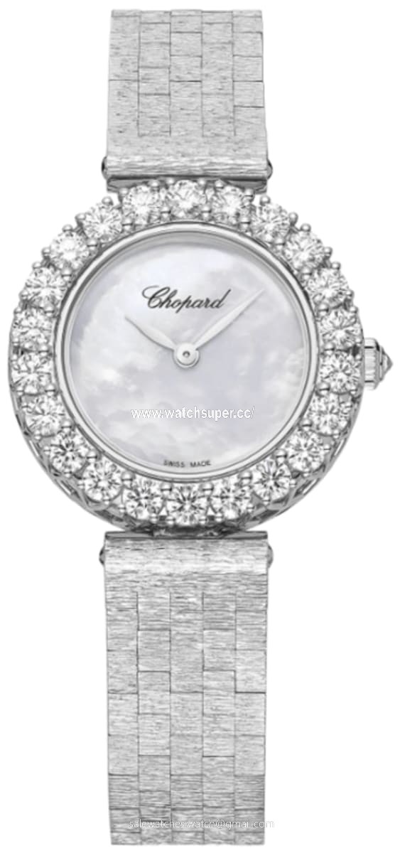 Chopard L'Heure Du Diamant Round Small 10A178-1301 White Gold Watch