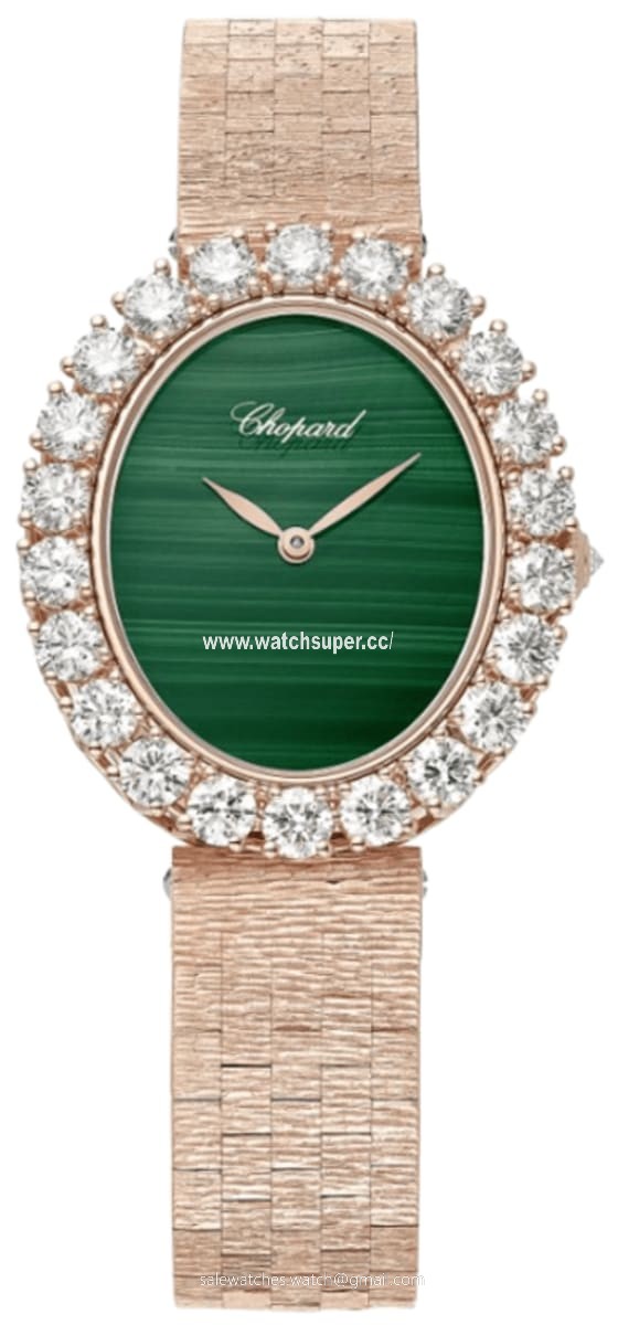 Chopard L'Heure Du Diamant Oval Medium 10A384-5111 Rose Gold Watch