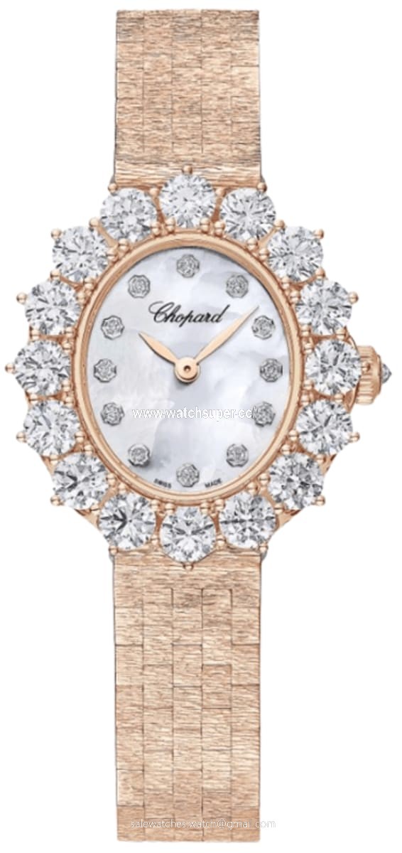 Chopard L'Heure Du Diamant Oval 10A393-5106 Rose Gold Watch