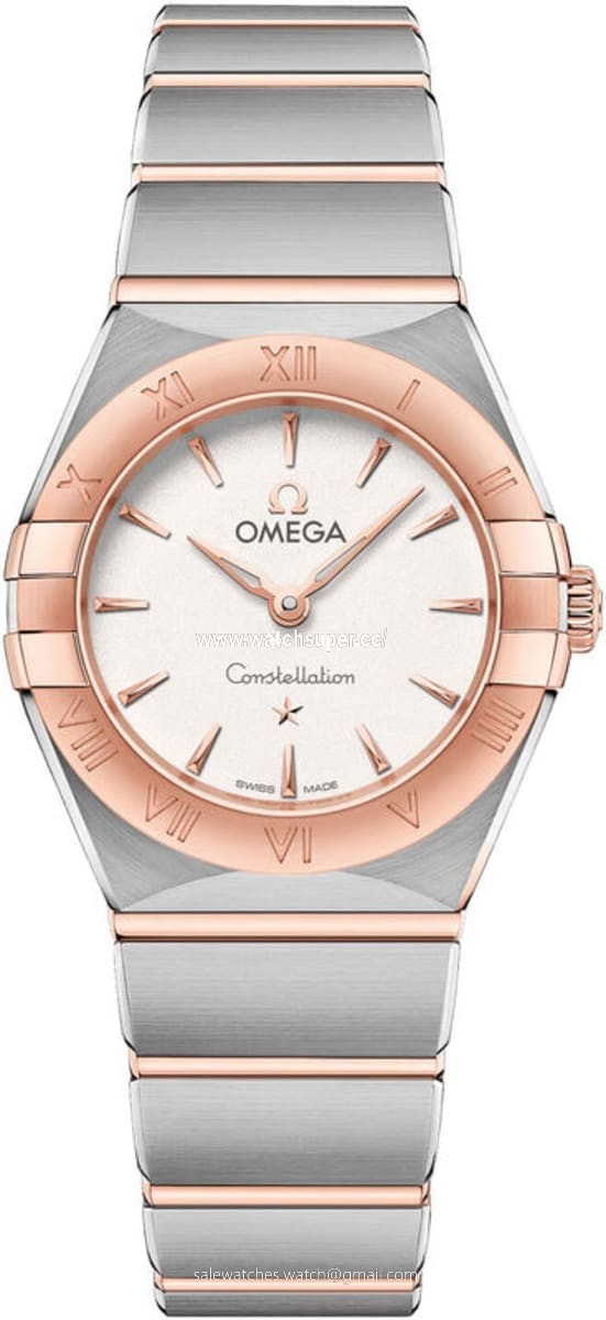 Omega Constellation Manhattan Quartz 25mm 131.20.25.60.02.001 Rose Gold & Stainless Steel Watch