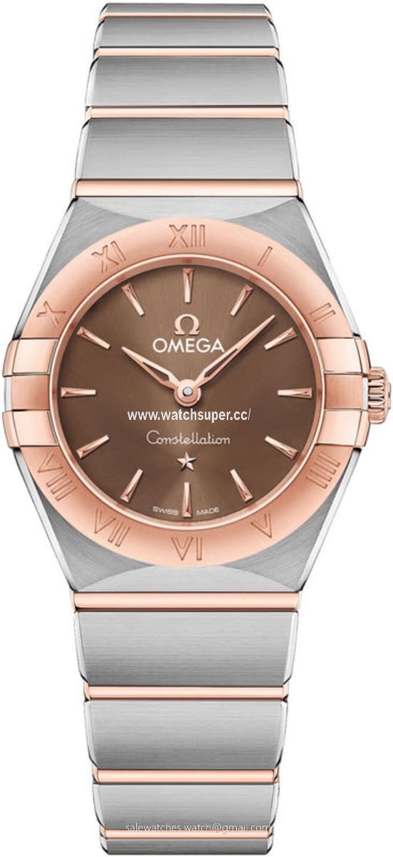 Omega Constellation Manhattan Quartz 25mm 131.20.25.60.13.001 Rose Gold & Stainless Steel Watch