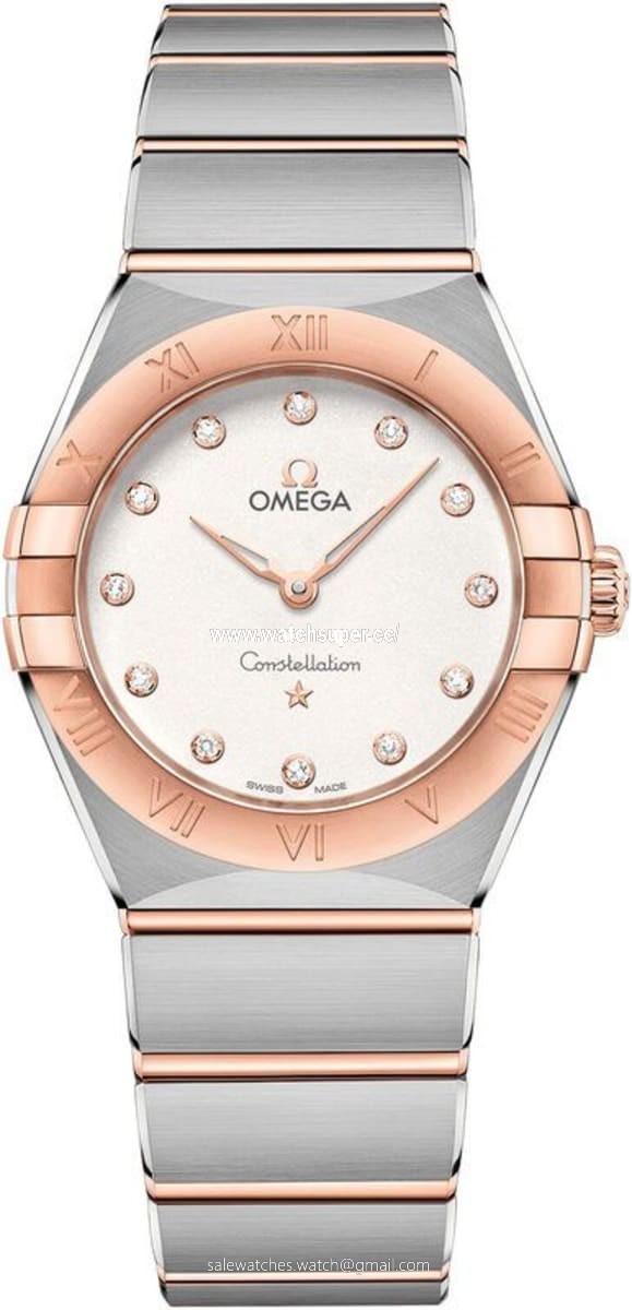 Omega Constellation Manhattan Quartz 28mm 131.20.28.60.52.001 Rose Gold & Stainless Steel Watch