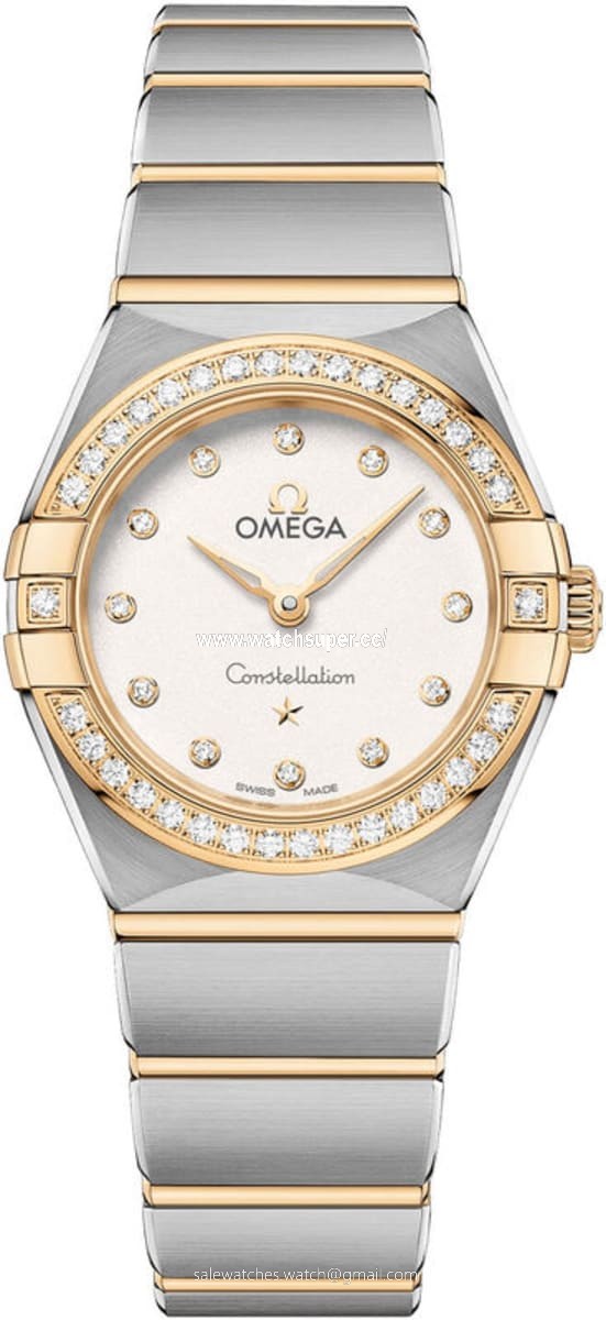 Omega Constellation Manhattan Quartz 25mm 131.25.25.60.52.002 Yellow Gold & Stainless Steel Watch