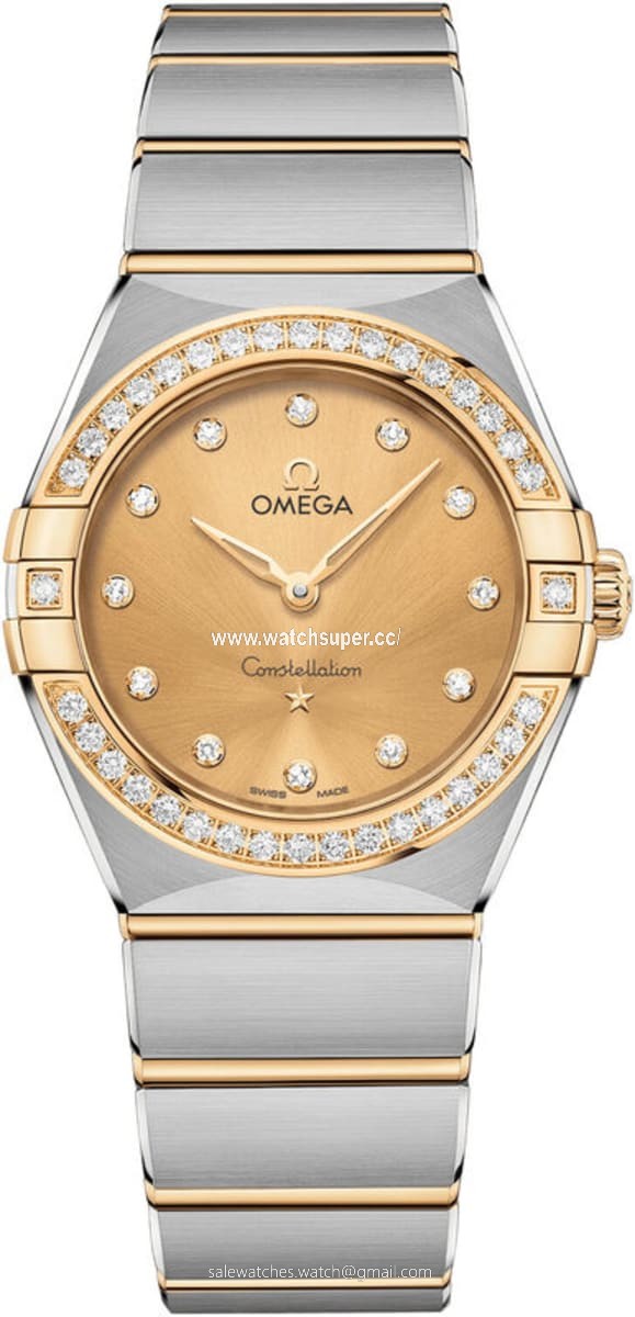 Omega Constellation Manhattan Quartz 28mm 131.25.28.60.58.001 Yellow Gold & Stainless Steel Watch