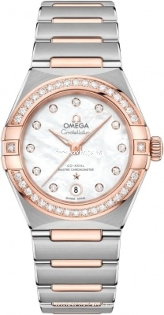 Omega Constellation Manhattan Chronometer 29mm 131.25.29.20.55.001 Rose Gold & Stainless Steel Watch